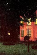 Nuncques, William Degouve de The Shuttered House painting